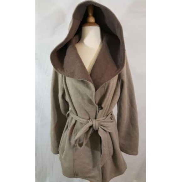 Sebby Jackets & Blazers - Sebby Oversize Hood Belted Jacket sz XL Tan Brown